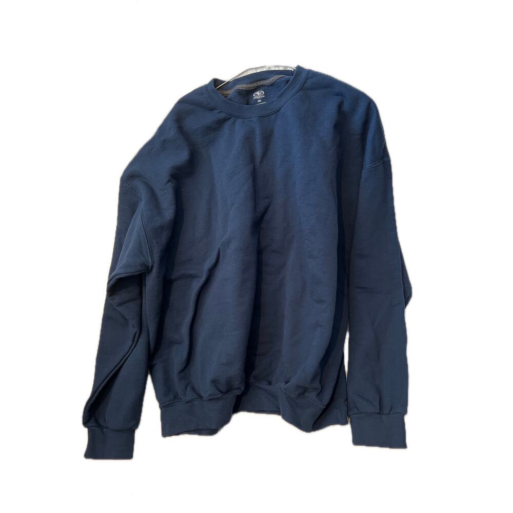 Athletic Works Blue Crew Sweatshirt Mens 2XL